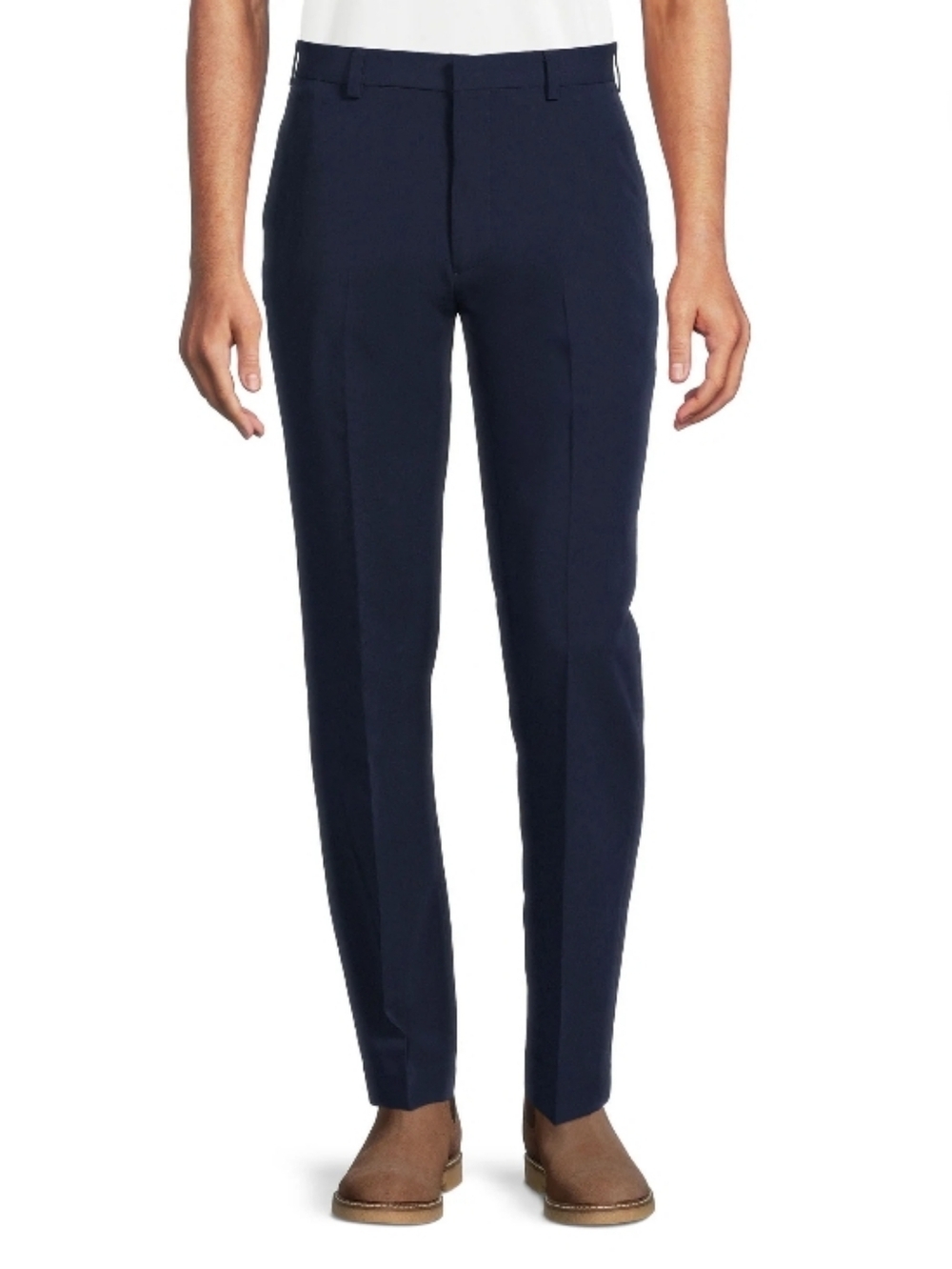 George Men's Navy Dress Suit Pants Moisture Wicking Size 36x32